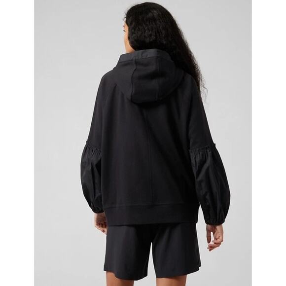 Athleta Oversized On My Way Triumph Hoodie in Black Size XXS - Picture 2 of 13
